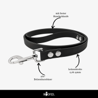 Biothane Führleine mit fester Handschlaufe - 19mm / 1m