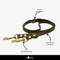 Biothane Führleine verstellbar - 2m / 19mm