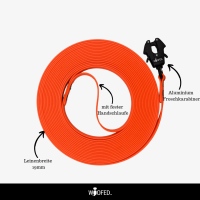 Biothane Tactical Schleppleine - 3m / mit Handschlaufe