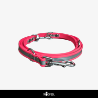 Biothane Reflective Führleine verstellbar - 3m / Roségold