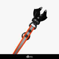 Biothane Tactical Reflective Führleine - 3-fach verstellbar mit Kurzführgriff / 3m