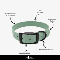 Biothane Halsband verstellbar - 38m / XL 45-53cm