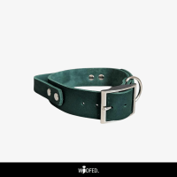 Leder Halsband mit Griff verstellbar - 25mm / L 40-48cm
