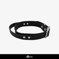 Leder Halsband mit Griff verstellbar - 25mm / M 35-43cm