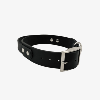 Leder Halsband mit Griff verstellbar - 40mm / M 35-43cm