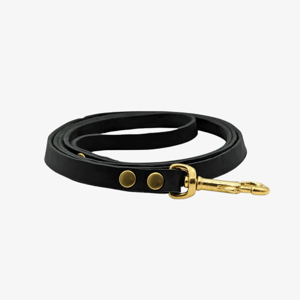 Leder Führleine mit fester Handschlaufe - 1m / 20mm