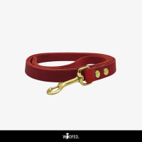 Leder Führleine mit fester Handschlaufe - 1m / 20mm