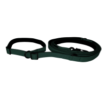 Nylon Retrieverleine verstellbar Dark Green